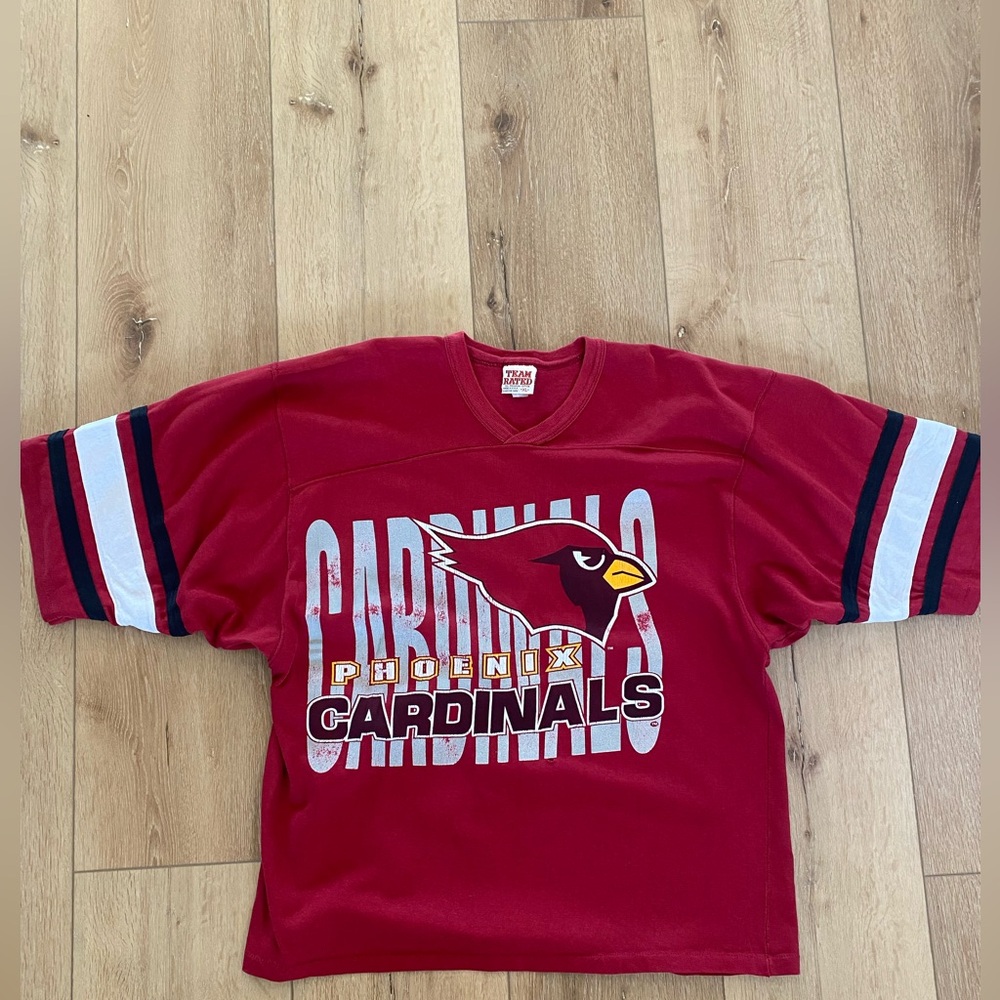 Team Rated Vintage 80’s 90’s Phoenix Cardinals Football Jersey T-Shirt Men’s XL
